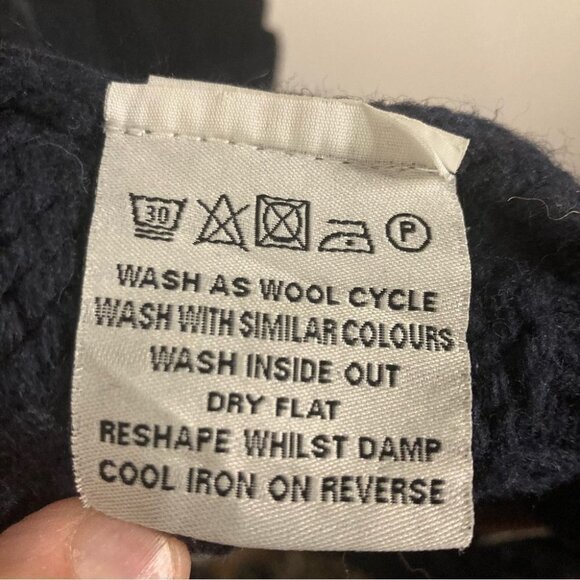 SUPERDRY CO Sz L Knitwear Collection Wool Blend Belted Pockets Cardigan - Picture 6 of 11